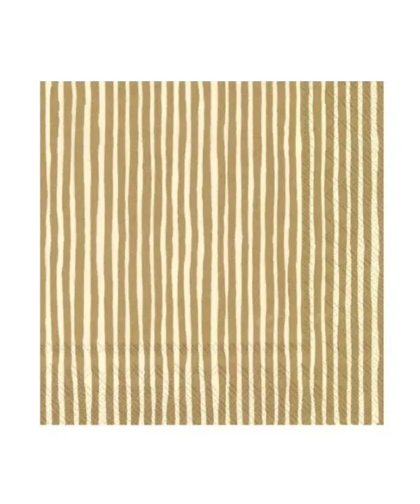 Serviettes in Varvunraita Gold