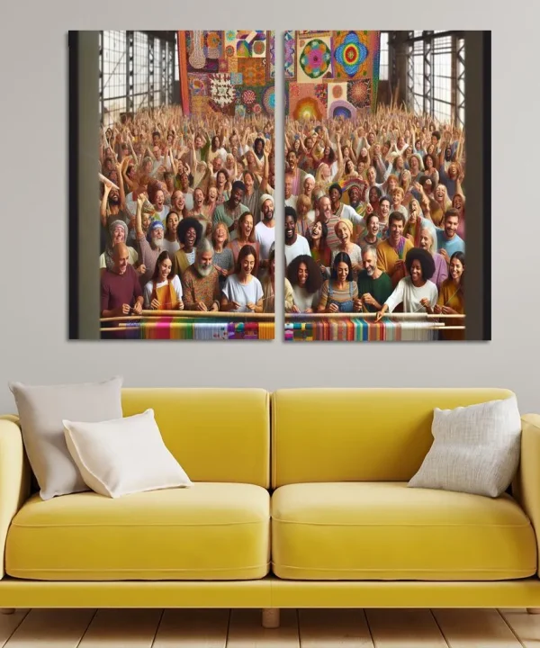 The Fabric of Existence 2 Piece HD Canvas Wall Art