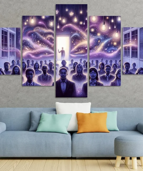 Illuminations of the Minds Eye 5 Piece HD Canvas Wall Art