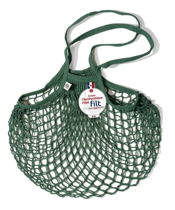 Net Shopping Bag in vert foret