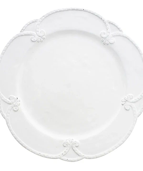 Bella Bianca Rosette Dinner Plate