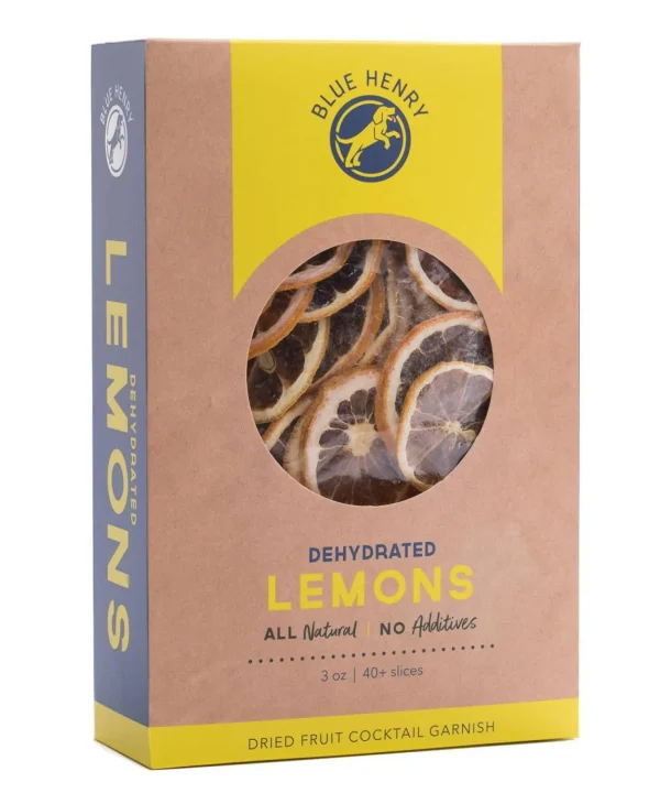 BlueHenry Dehydrated Lemon Cocktail Garnish (40CT)