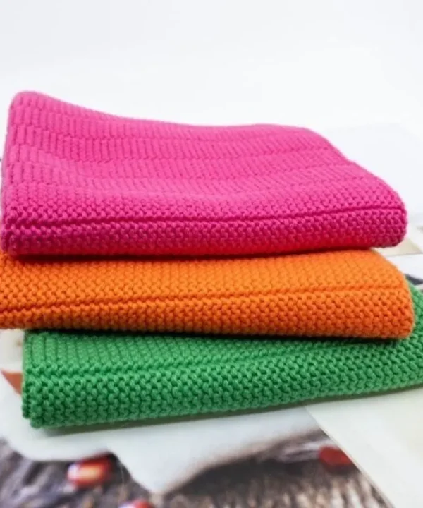 Shagadelic Organic Knitted Dishcloths set of 3