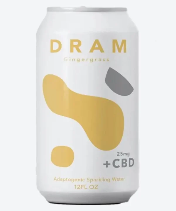 DRAM Apothecary 'Gingergrass' Adaptogenic Sparkling Water +CBD (12OZ)