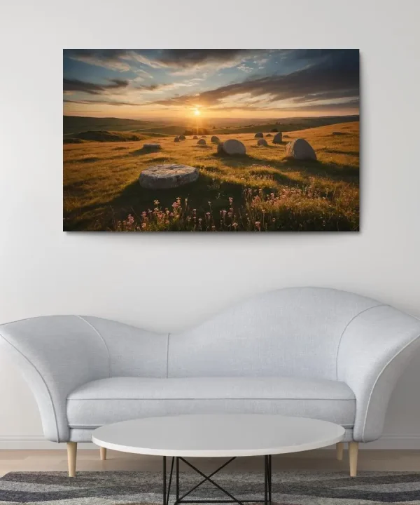 The Timeless Harmony of Ancient Stone Circles 1 Piece HD Canvas Wall Art