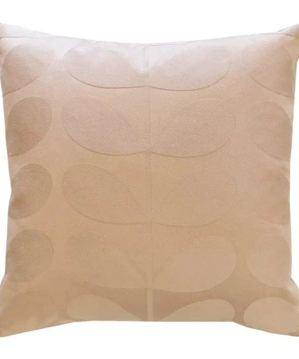 Jacquard Stem Cushion Cover 50cm in tea rose