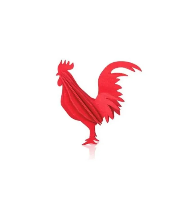 Lovi Rooster 10cm in bright red