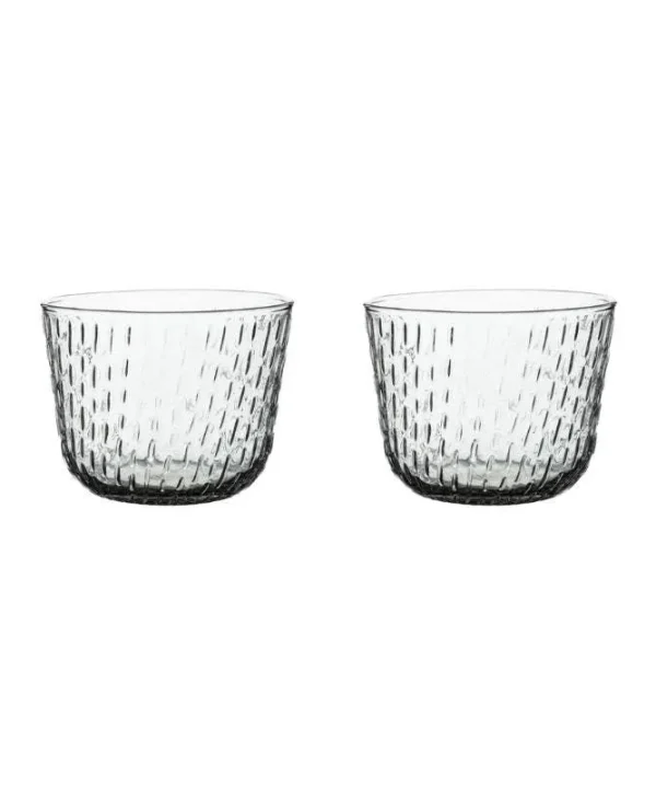 Syksy Glass Tumbler 200ml in misty grey Set of 2