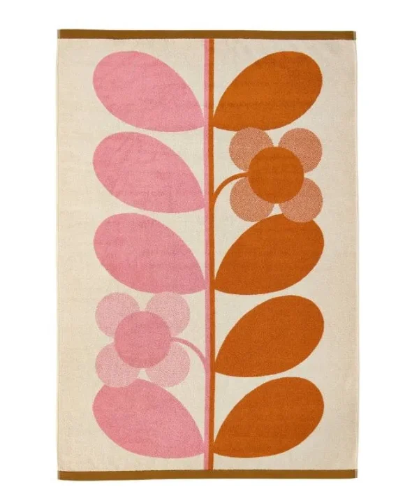 Stem Bloom Duo Bath Sheet in blush
