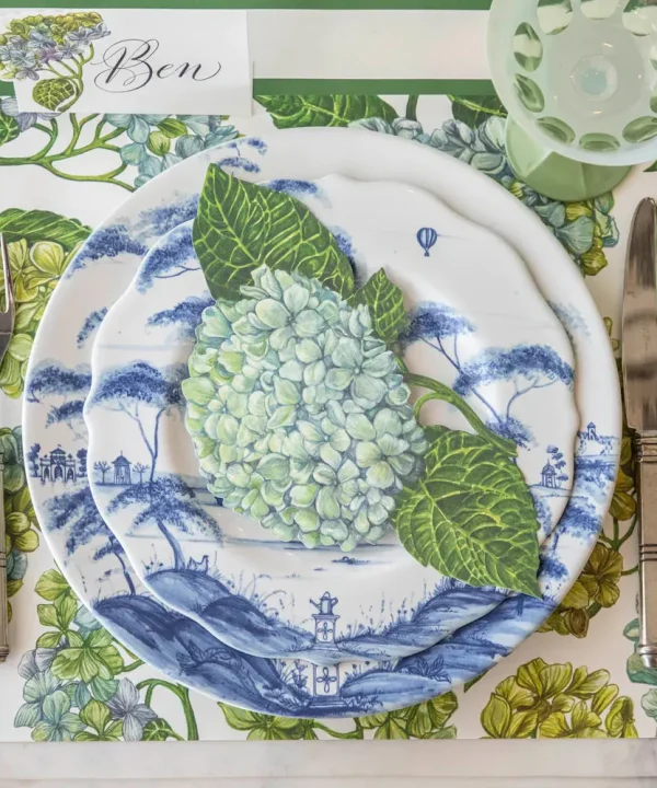 Blooming Hydrangea Paper Placemats