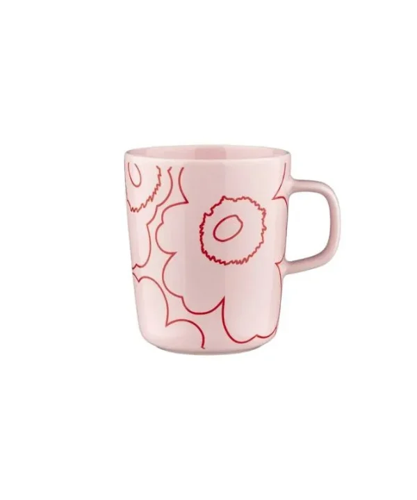 Oiva Piirto Unikko Mug 250ml in pink, red