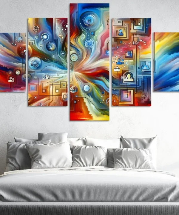 Portraits of Possibility 5 Piece HD Canvas Wall Art