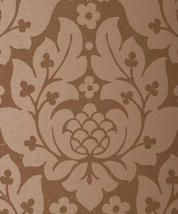 5003673 | Fiore Damask, Mocha Schumacher Wallpaper